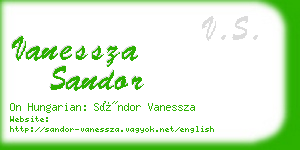 vanessza sandor business card